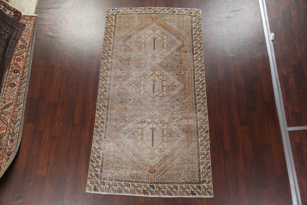 Antique Wool Bakhtiari Persian Area Rug 5x10