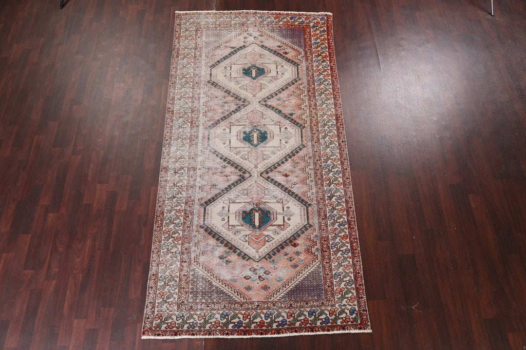 Antique Geometric Bakhtiari Persian Area Rug 5x10