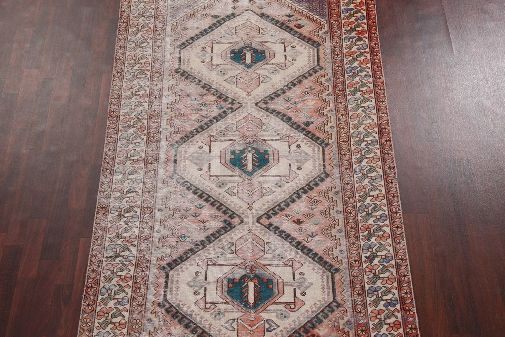 Antique Geometric Bakhtiari Persian Area Rug 5x10