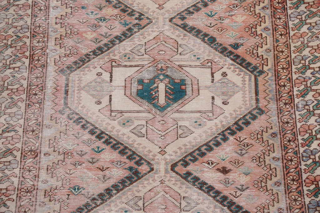 Antique Geometric Bakhtiari Persian Area Rug 5x10