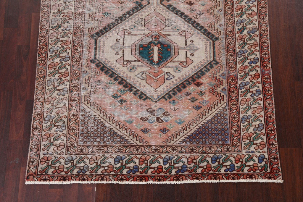 Antique Geometric Bakhtiari Persian Area Rug 5x10