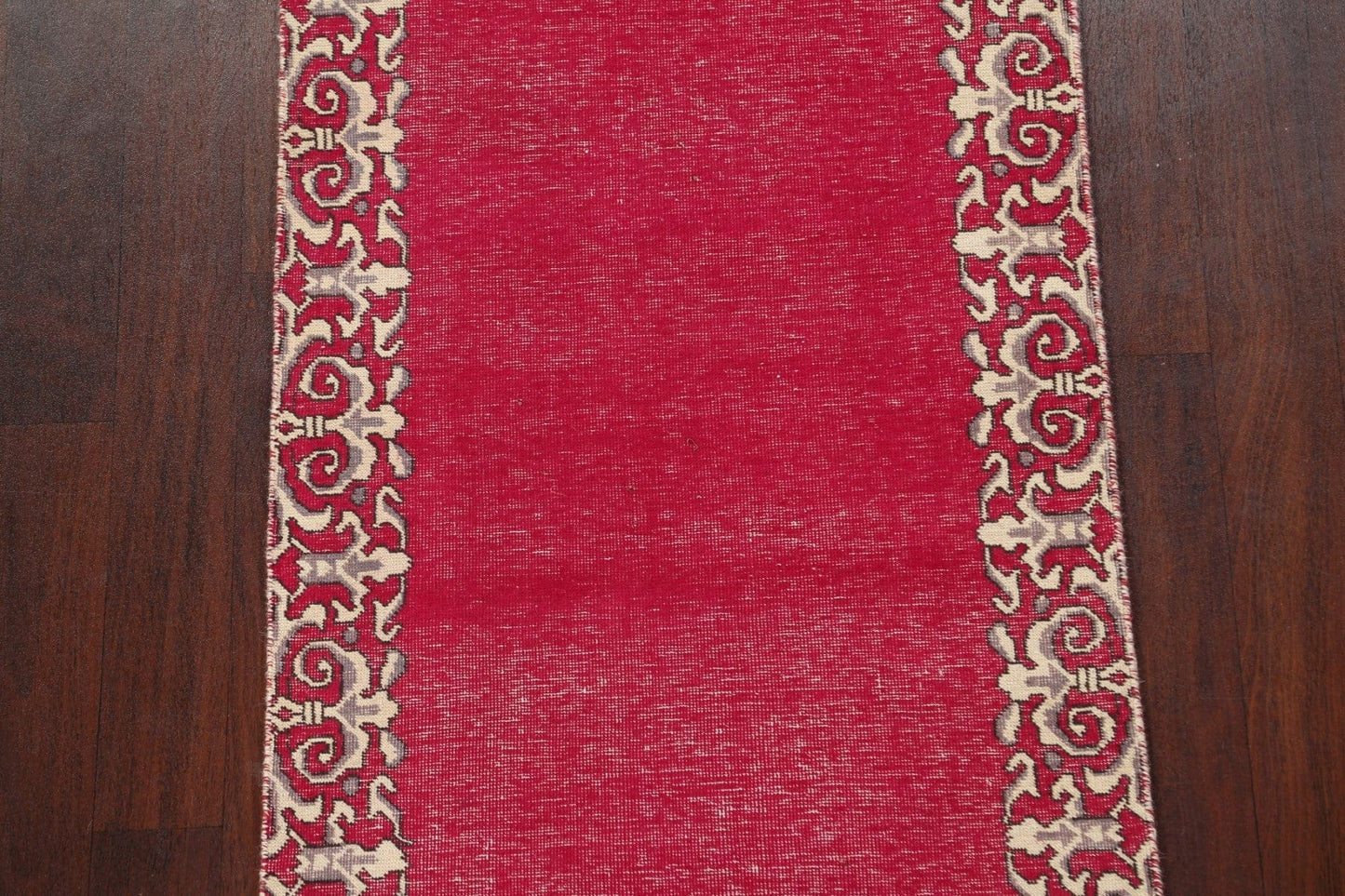 Bordered Tabriz Persian Runner Rug 3x11