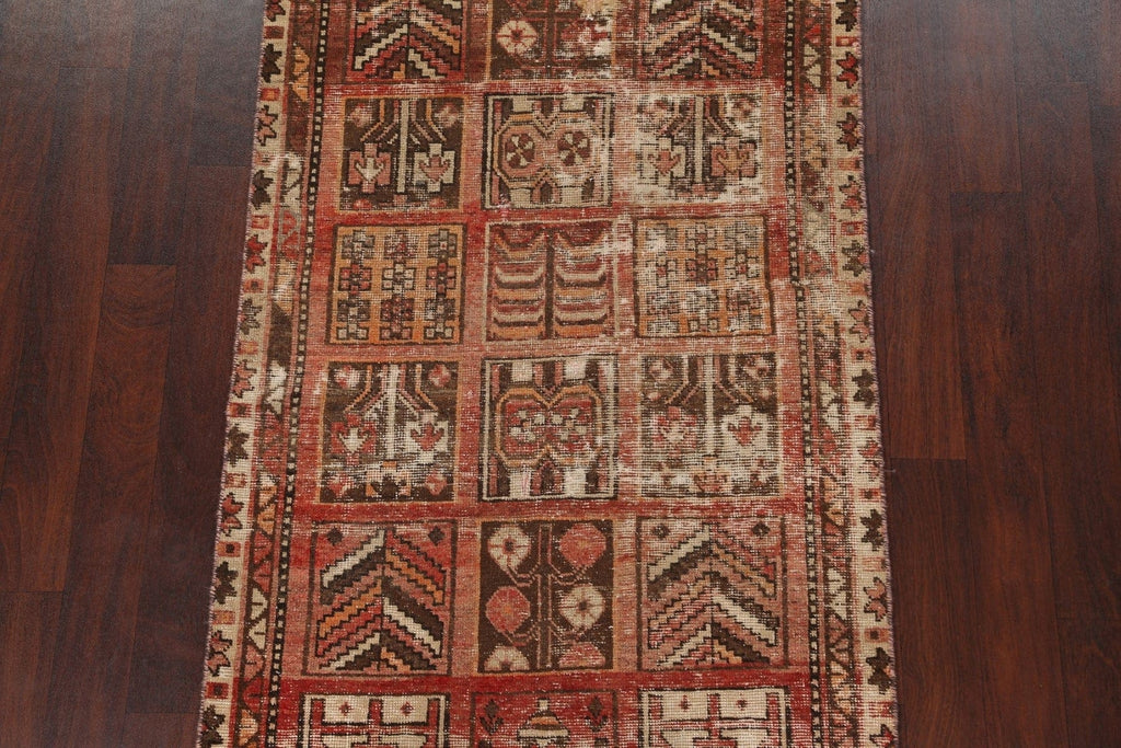 Vintage Wool Bakhtiari Persian Area Rug 4x7