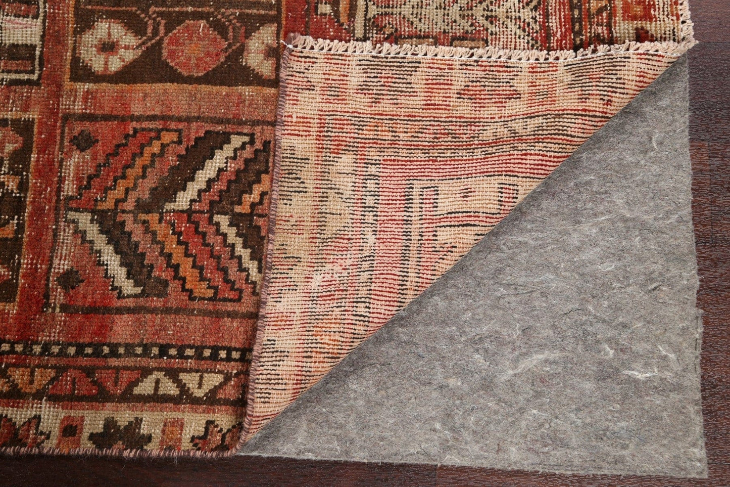 Vintage Wool Bakhtiari Persian Area Rug 4x7