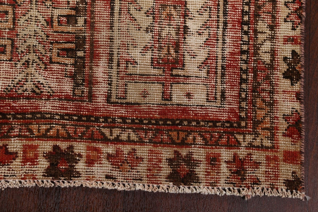 Vintage Wool Bakhtiari Persian Area Rug 4x7