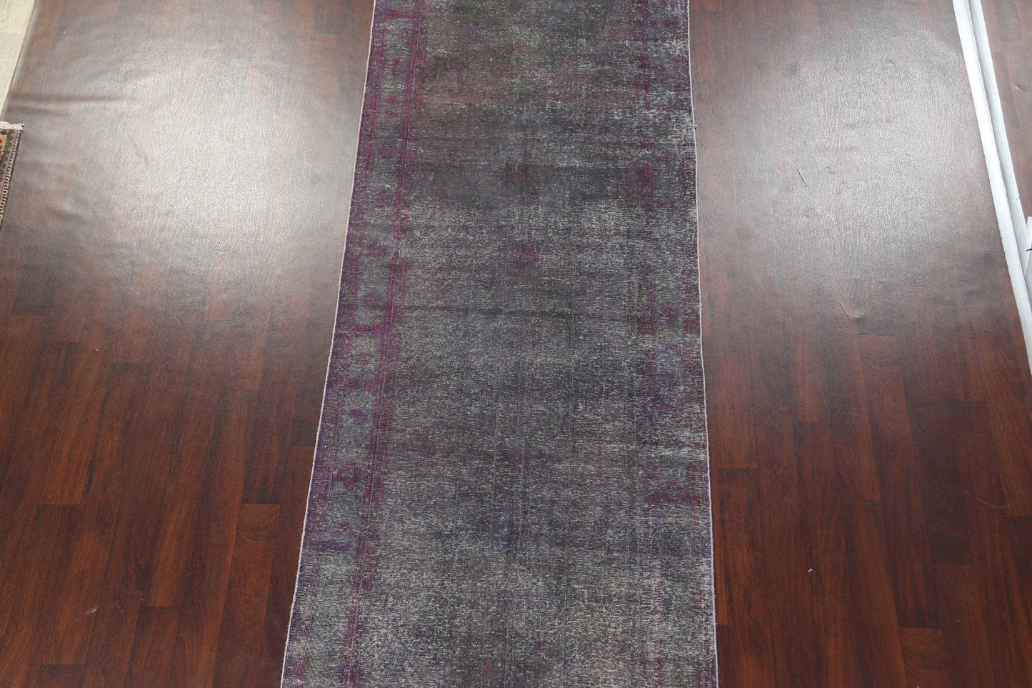 Antique Distressed Tabriz Persian Runner Rug 4x14