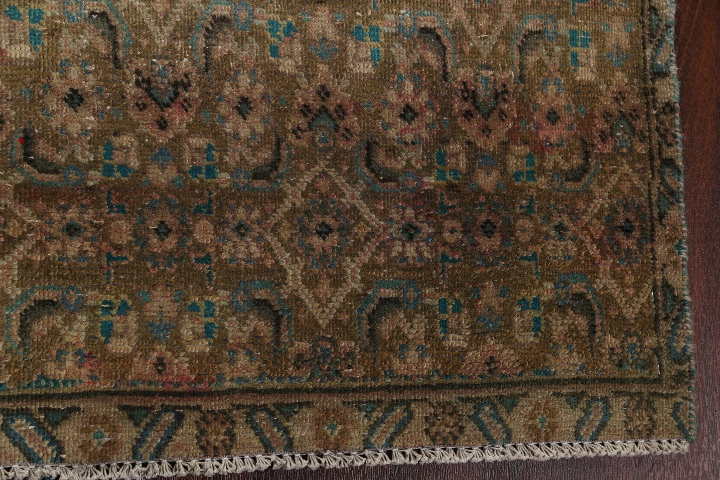 All-Over Wool Mahal Persian Runner Rug 4x11