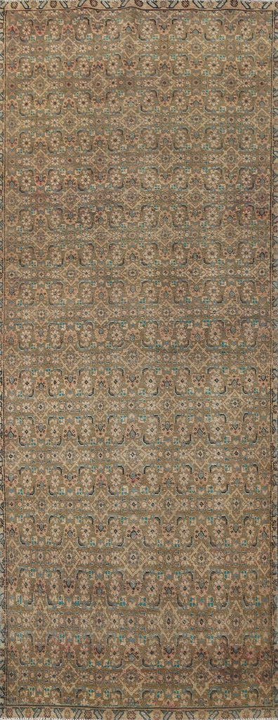 All-Over Wool Mahal Persian Runner Rug 4x11