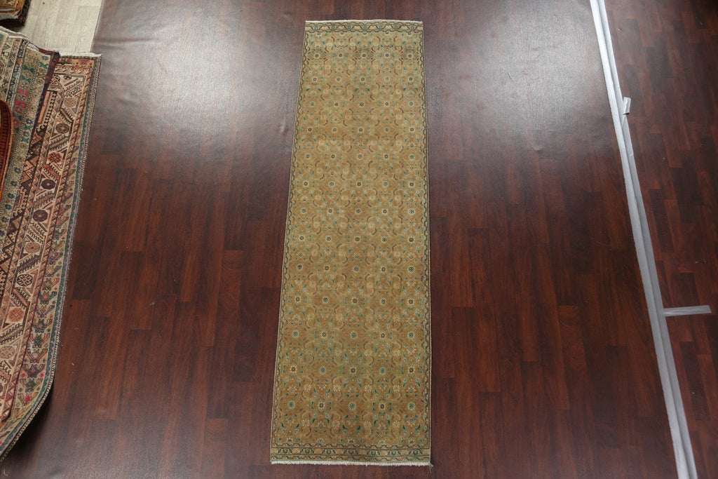 Wool Handmade Mahal Persian Runner Rug 3x10