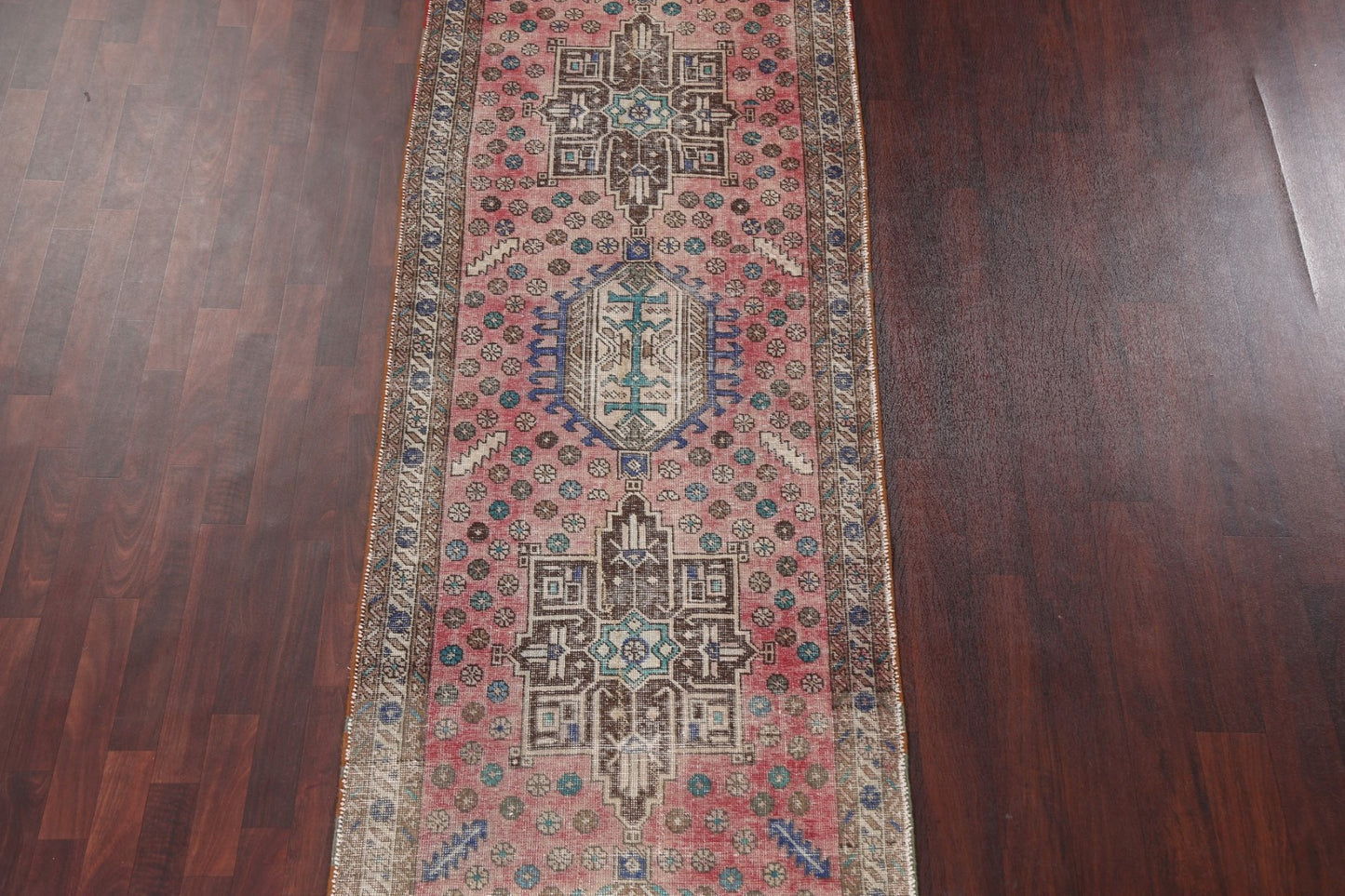 Vintage Ardebil Persian Runner Rug 3x13