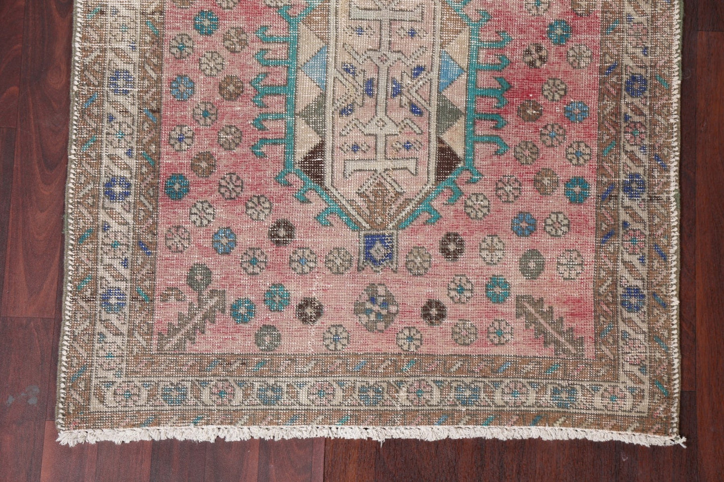 Vintage Ardebil Persian Runner Rug 3x13