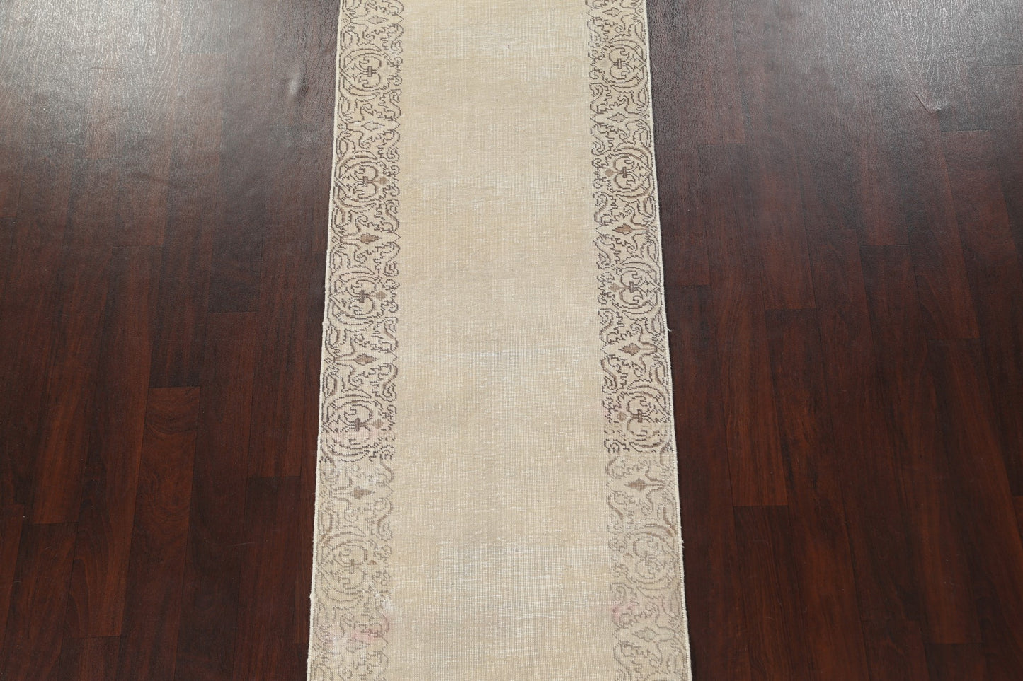 Vintage Wool Tabriz Persian Runner Rug 3x10