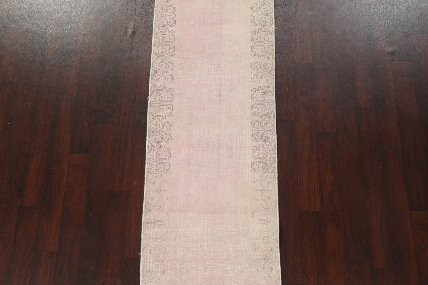 Distressed Tabriz Persian Runner Rug 3x11