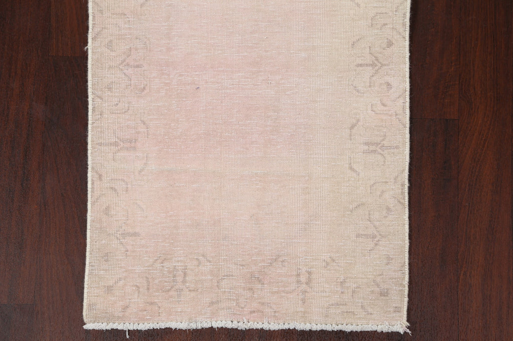 Distressed Tabriz Persian Runner Rug 3x11