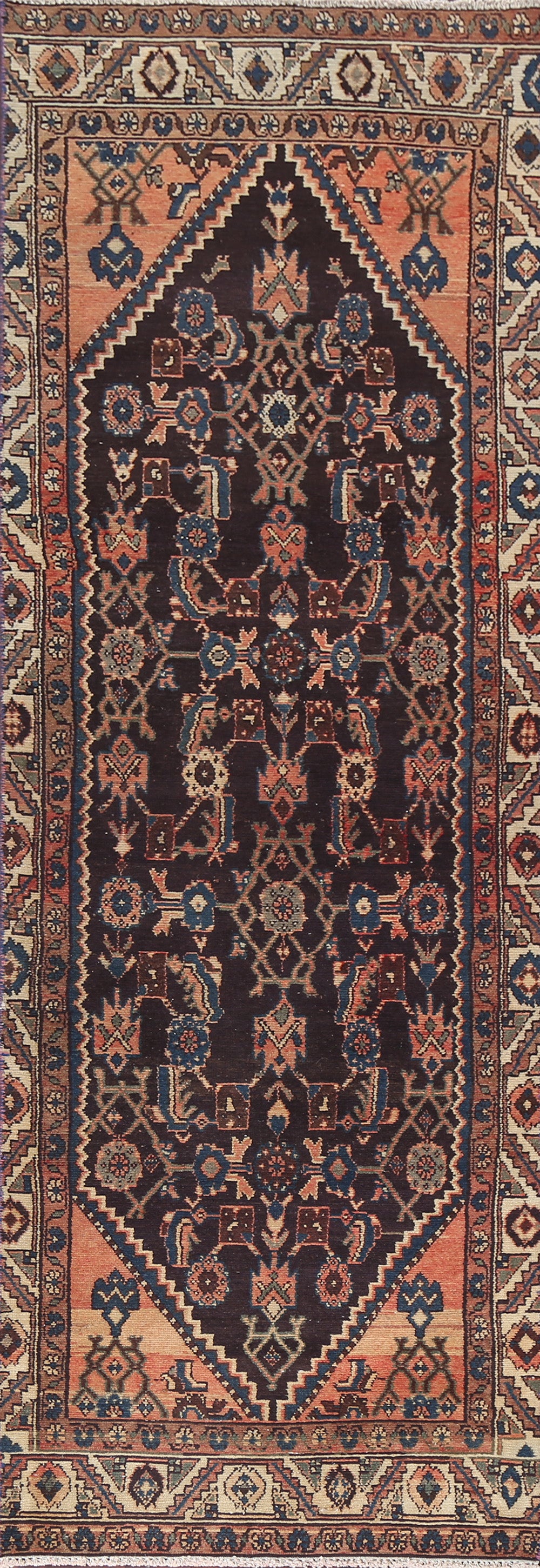 Handmade Malayer Persian Runner Rug 3x10