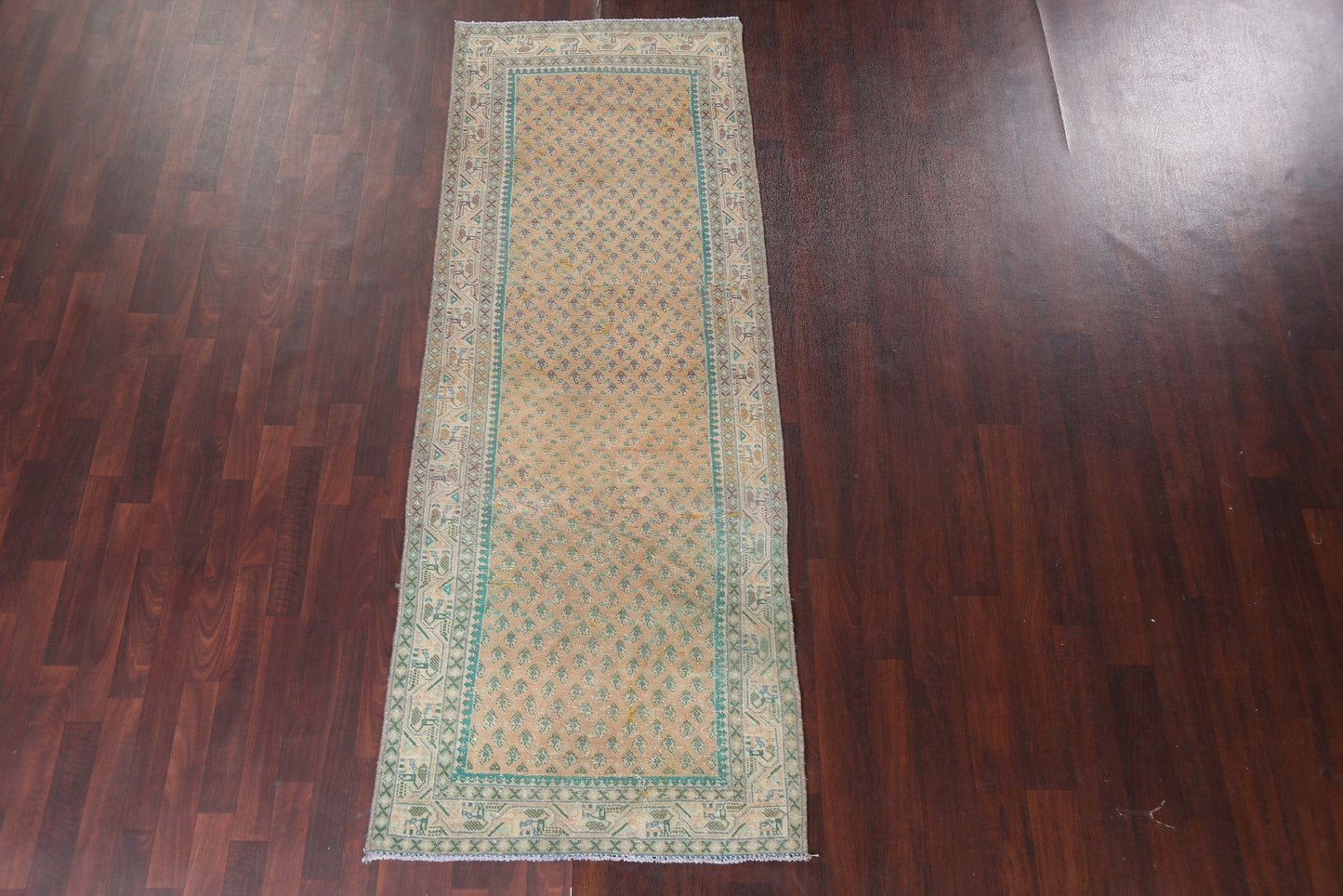 Boteh Botemir Persian Runner Rug 3x9