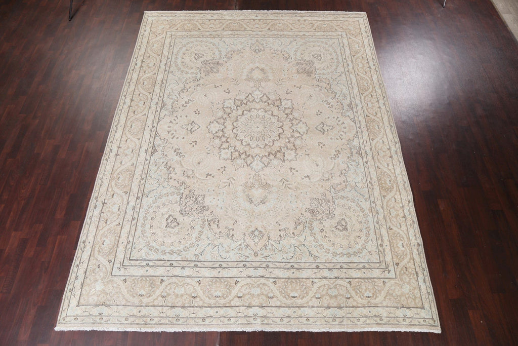 Vintage Wool Kerman Persian Area Rug 10x13