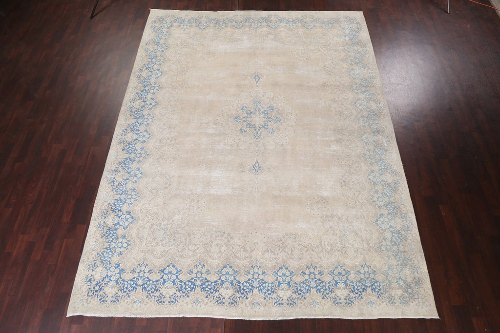 Antique Wool Kerman Persian Area Rug 10x13