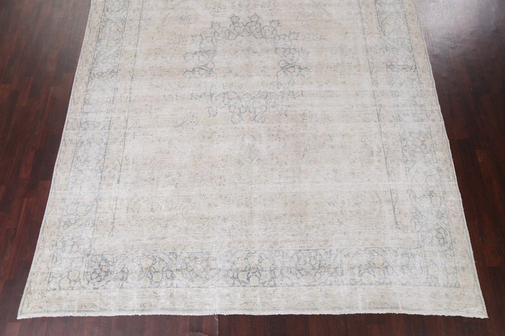 Antique Distressed Kerman Persian Area Rug 10x13