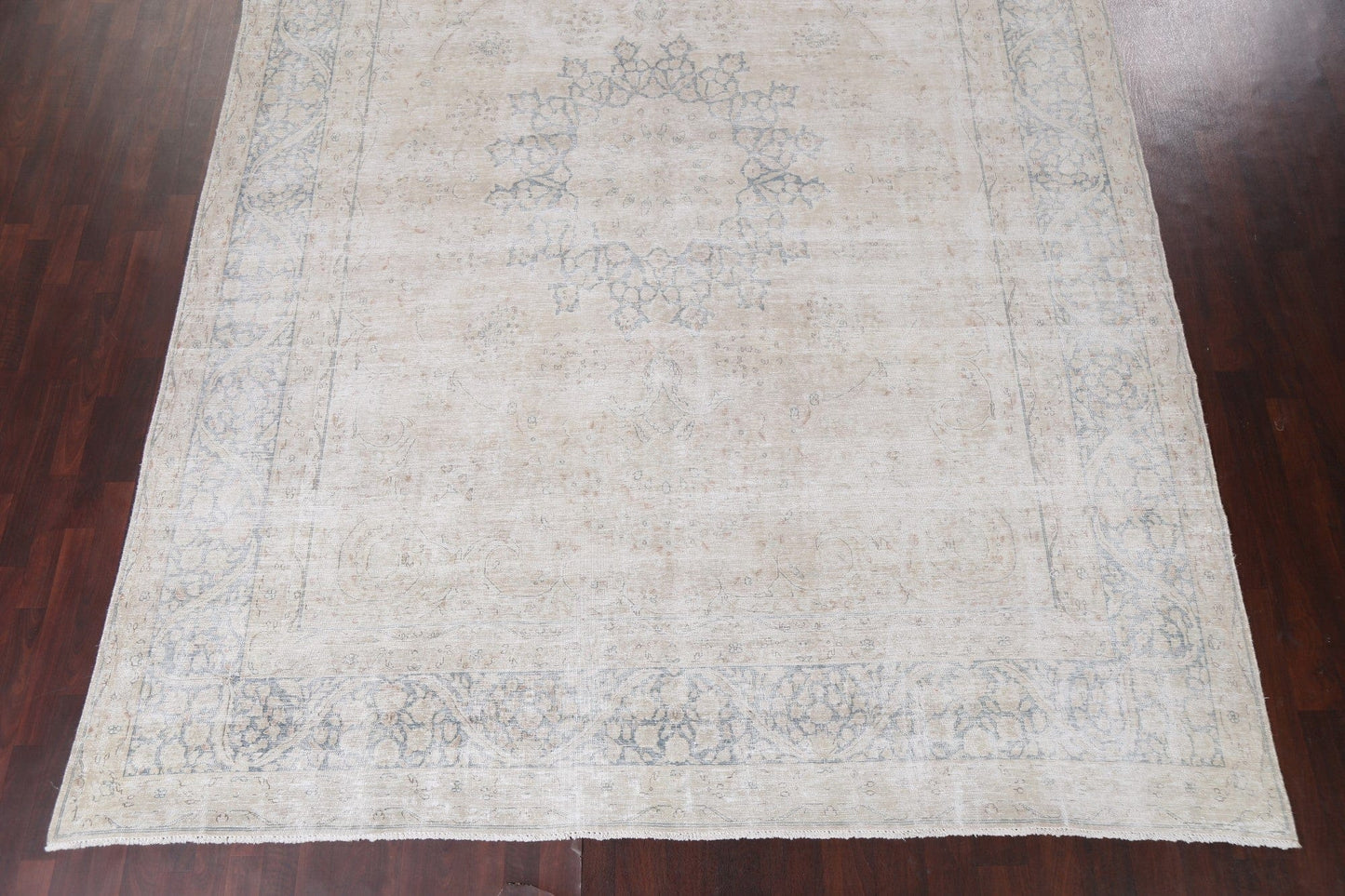 Antique Distressed Kerman Persian Area Rug 10x13