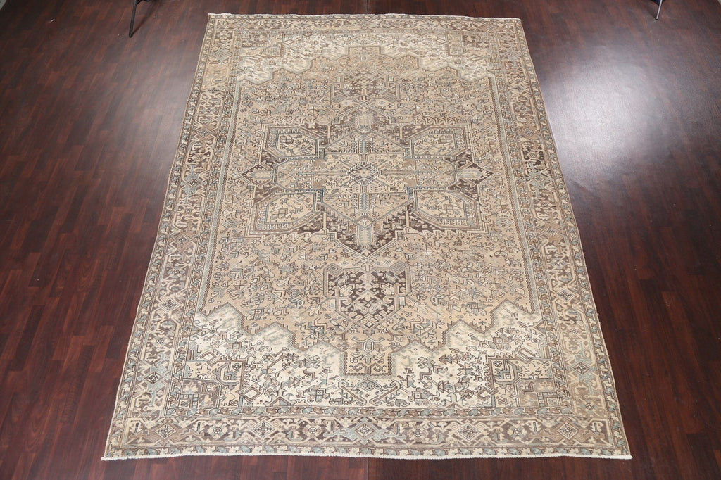 Vintage Wool Heriz Persian Area Rug 10x13