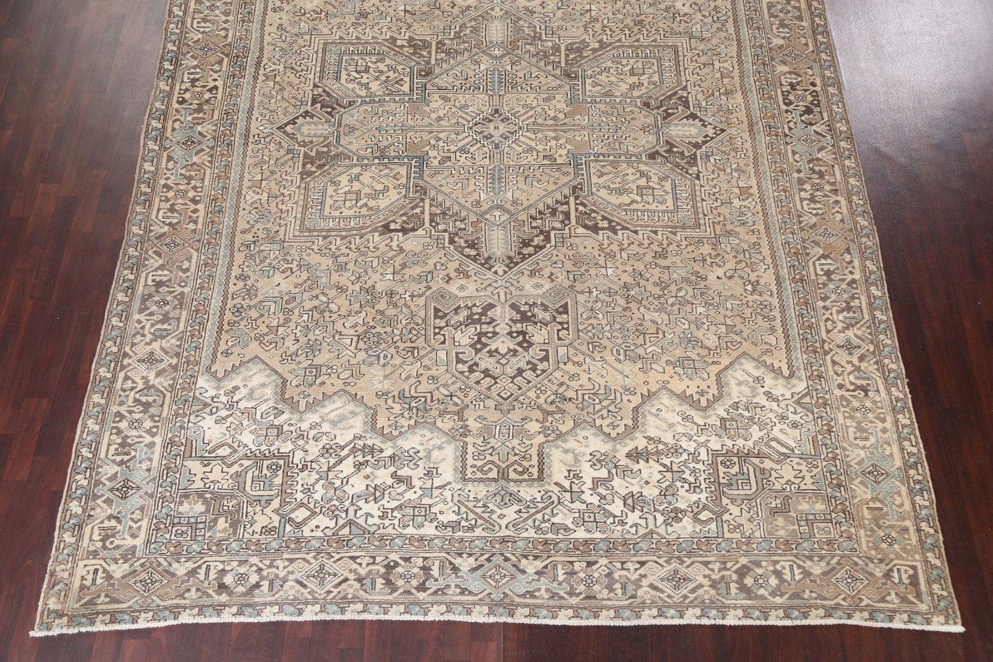 Vintage Wool Heriz Persian Area Rug 10x13