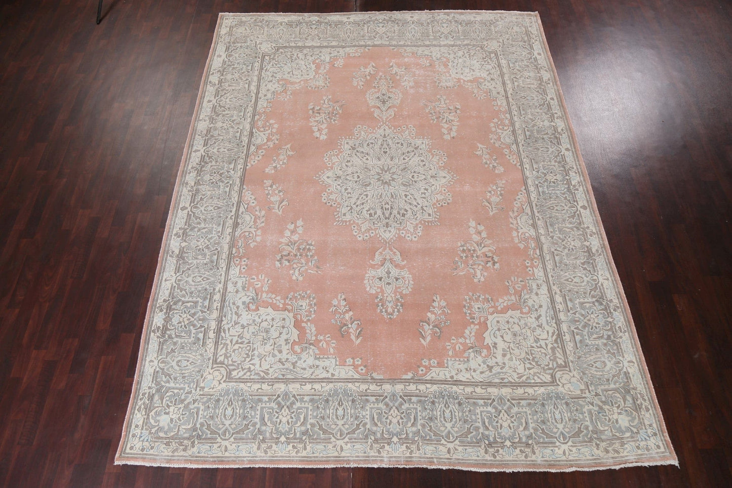 Vintage Wool Kerman Persian Area Rug 9x12