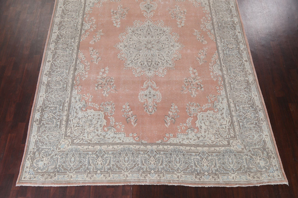 Vintage Wool Kerman Persian Area Rug 9x12