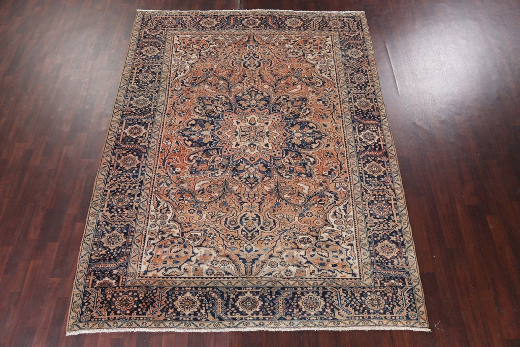 Vintage Heriz Persian Area Rug 8x11