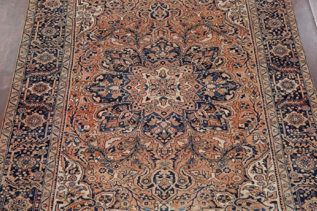 Vintage Heriz Persian Area Rug 8x11