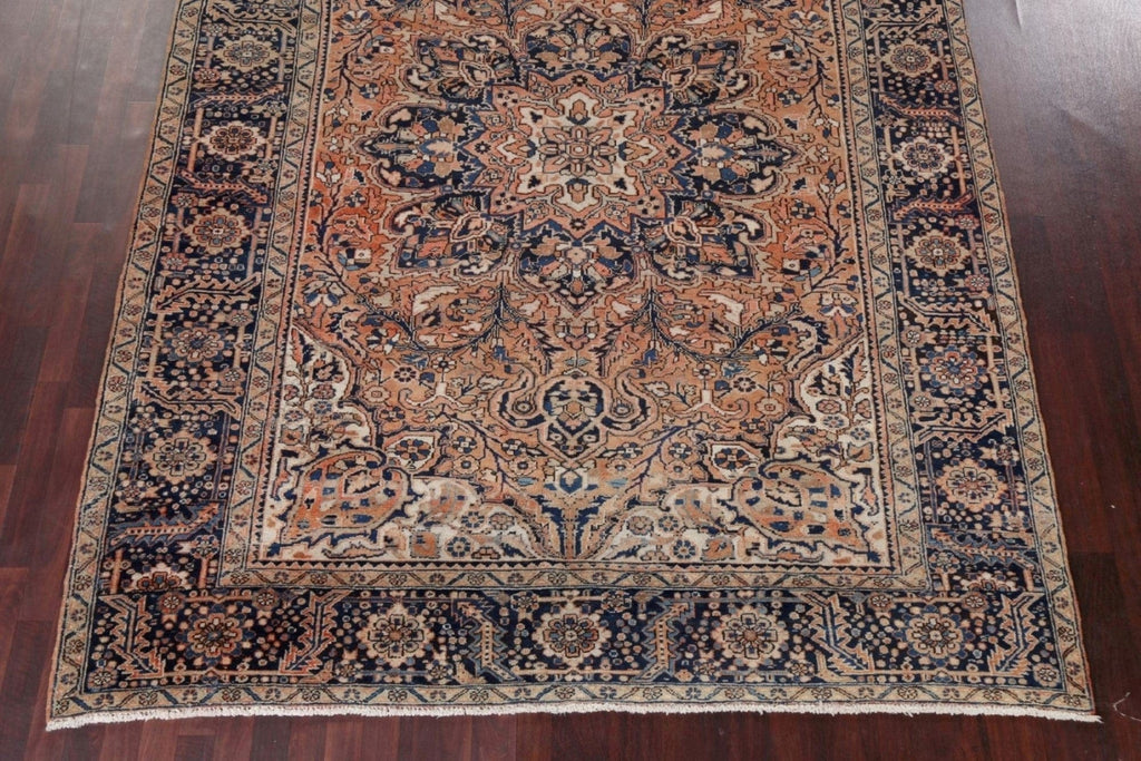 Vintage Heriz Persian Area Rug 8x11