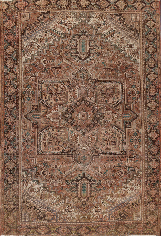 Geometric Heriz Persian Area Rug 10x12