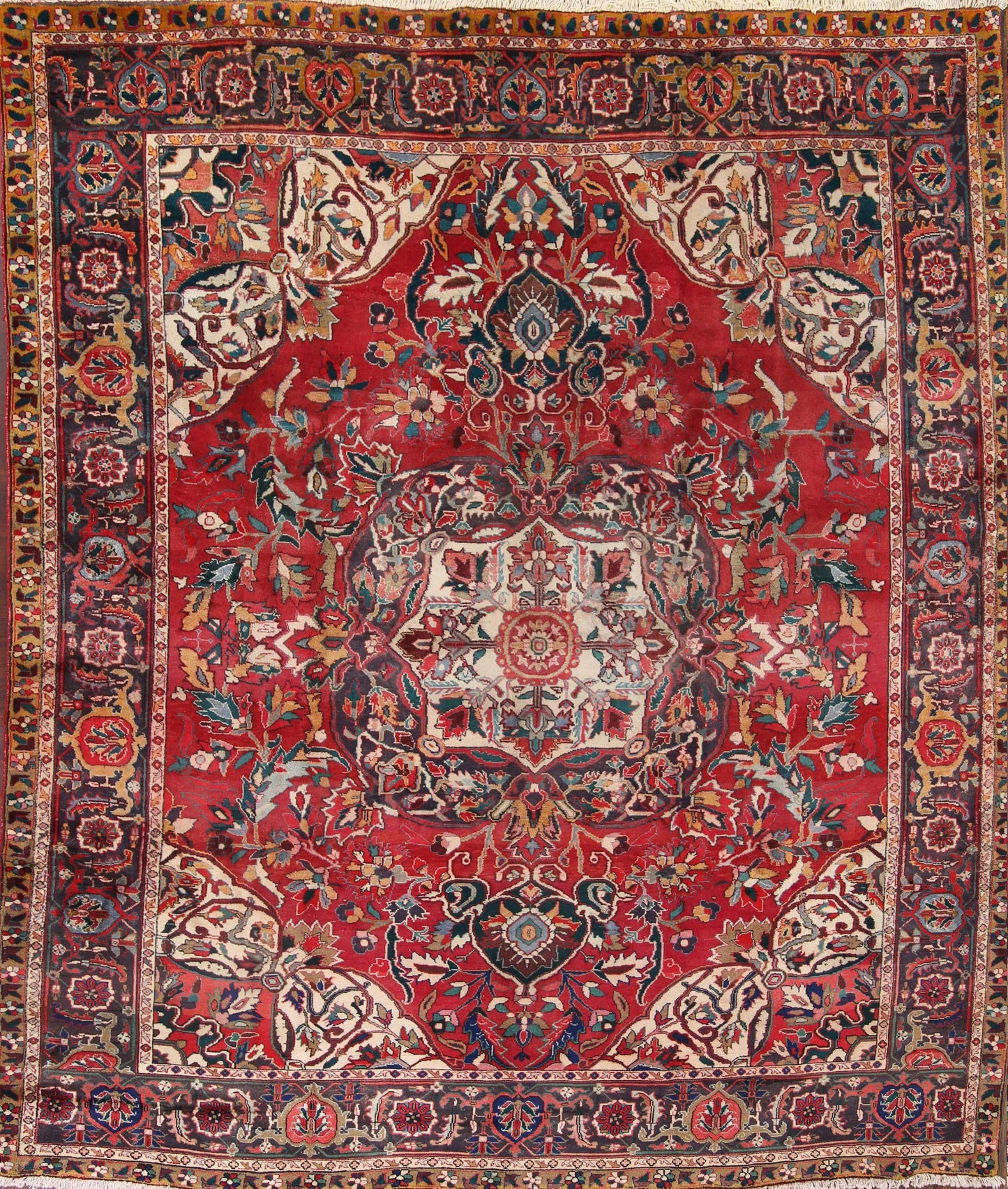 RED 10x12 Heriz Heris Serapi Persian Area Rug