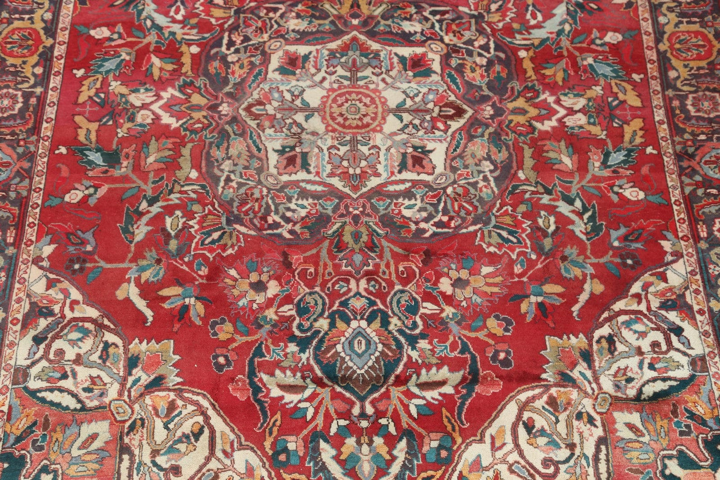 RED 10x12 Heriz Heris Serapi Persian Area Rug