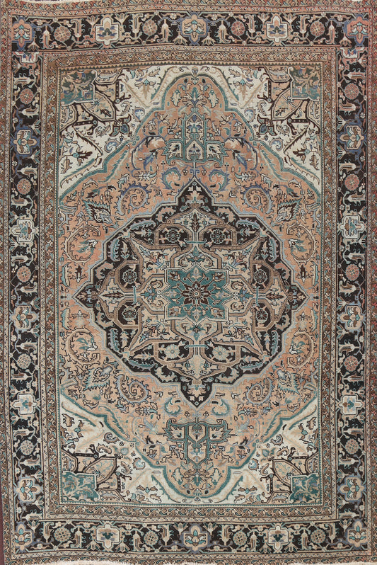 Geometric Heriz Persian Area Rug 8x10