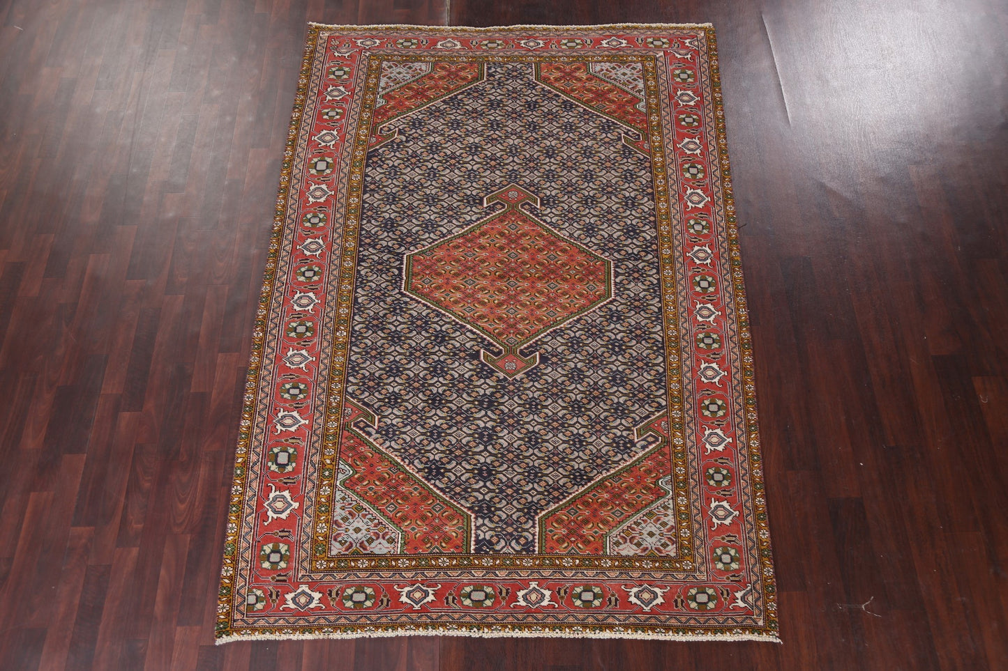 Geometric Tabriz Persian Area Rug 6x9