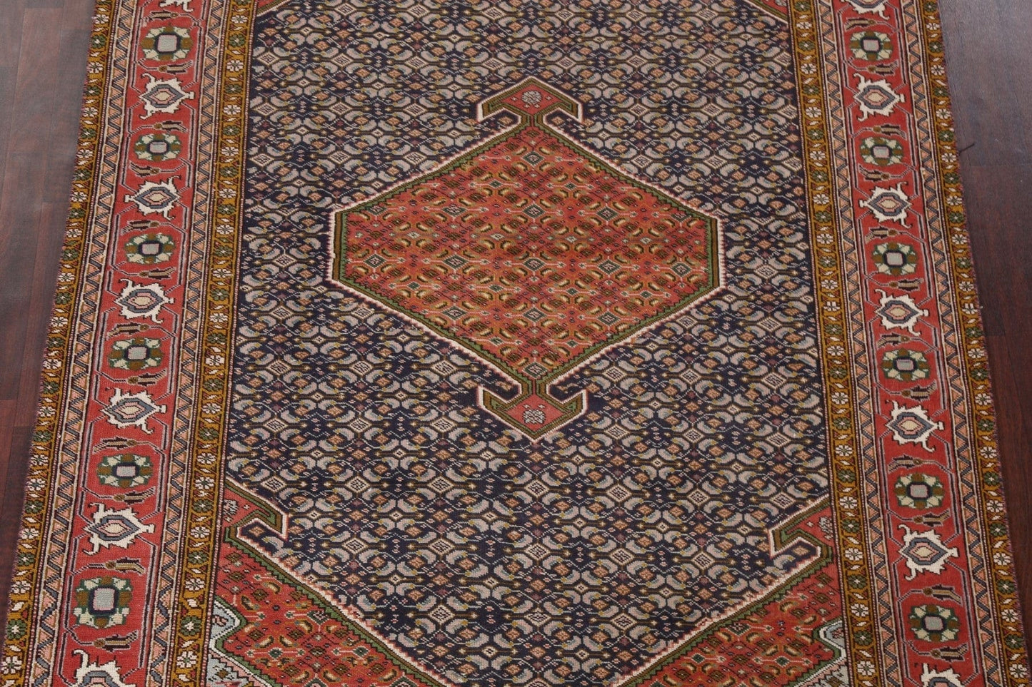 Geometric Tabriz Persian Area Rug 6x9