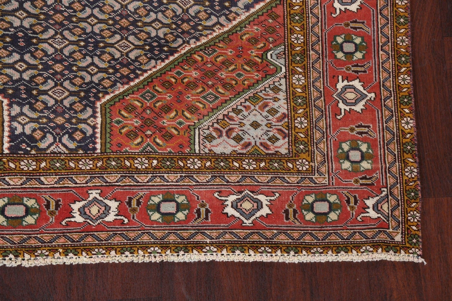 Geometric Tabriz Persian Area Rug 6x9