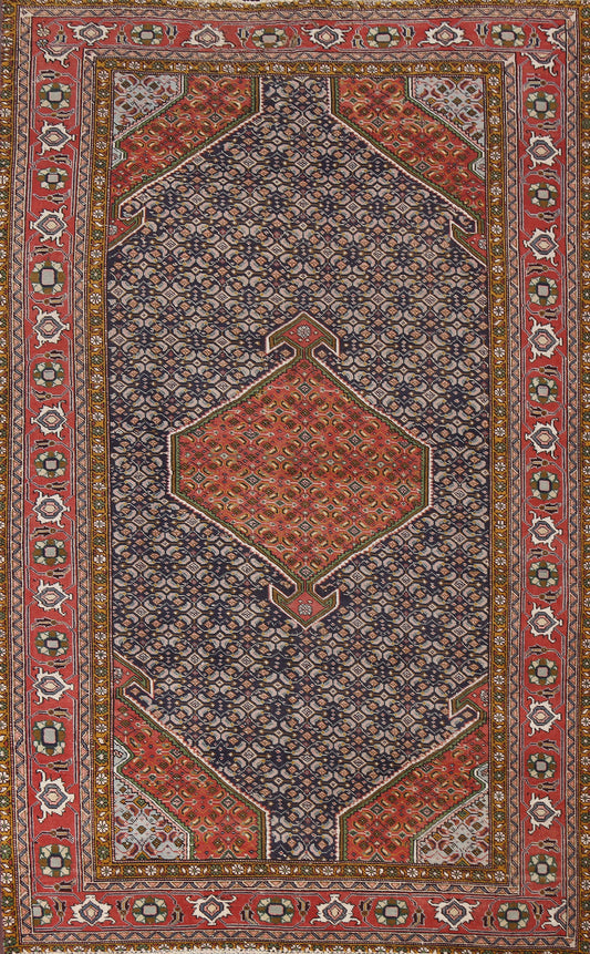 Geometric Tabriz Persian Area Rug 6x9