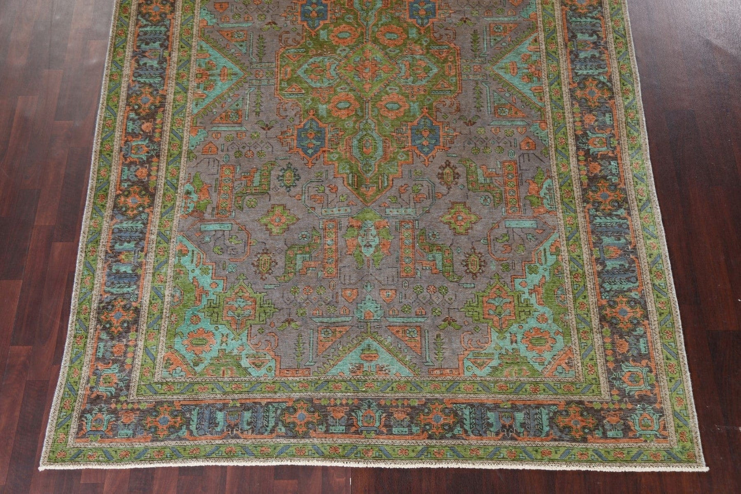 Distressed Tabriz Persian Area Rug 8x11