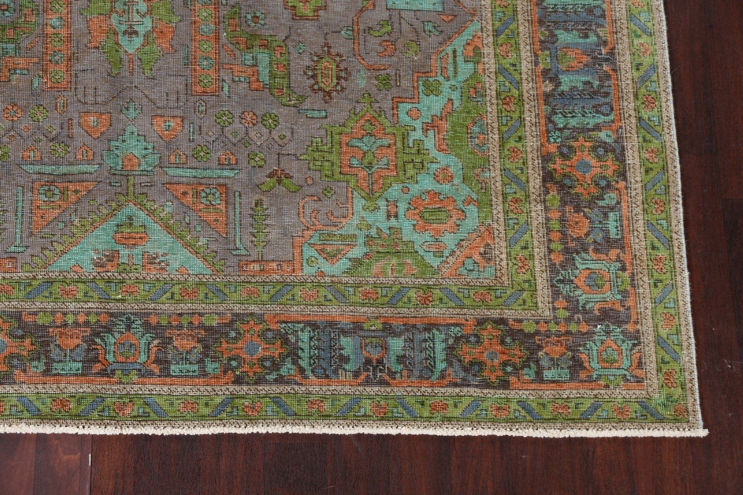 Distressed Tabriz Persian Area Rug 8x11