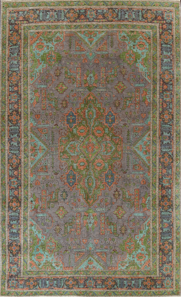 Distressed Tabriz Persian Area Rug 8x11