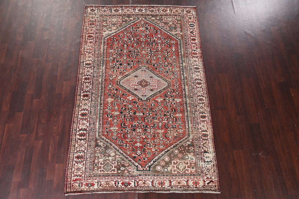 Vegetable Dye Abadeh Persian Area Rug 5x8