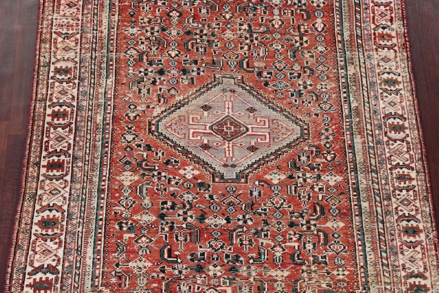 Vegetable Dye Abadeh Persian Area Rug 5x8