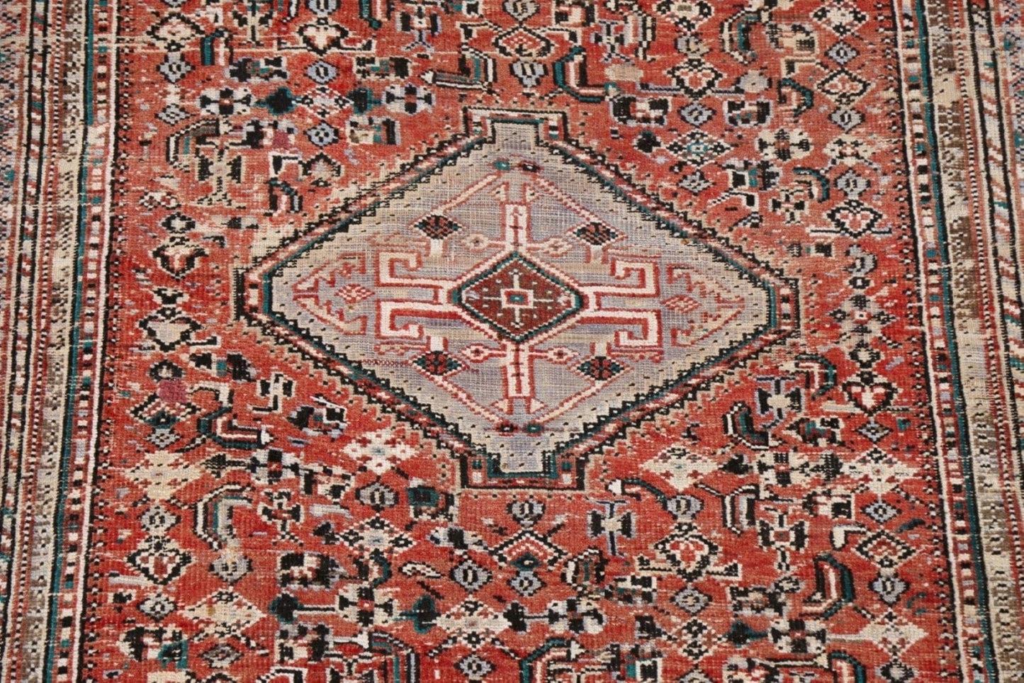 Vegetable Dye Abadeh Persian Area Rug 5x8