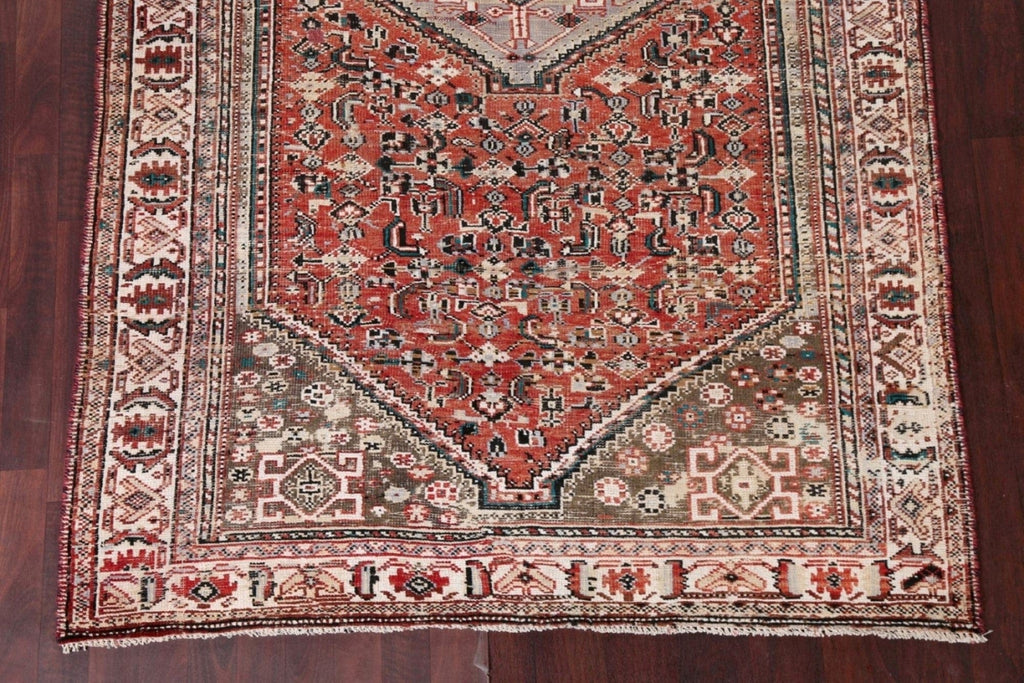 Vegetable Dye Abadeh Persian Area Rug 5x8