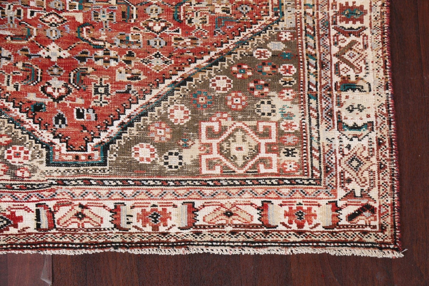 Vegetable Dye Abadeh Persian Area Rug 5x8
