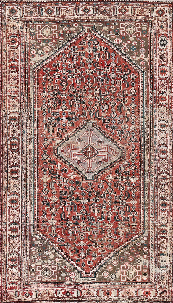 Vegetable Dye Abadeh Persian Area Rug 5x8