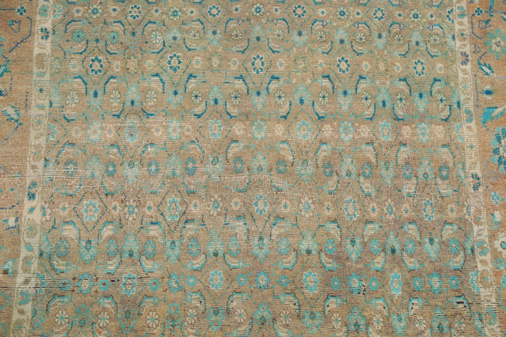 Distressed Wool Mahal Persian Area Rug 5x11