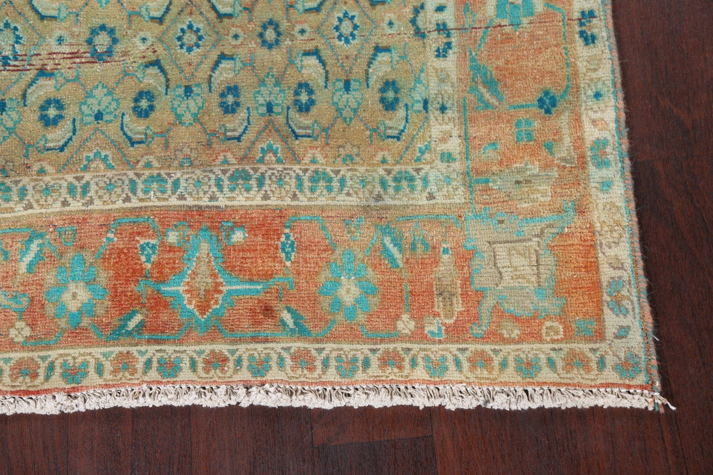 Distressed Wool Mahal Persian Area Rug 5x11